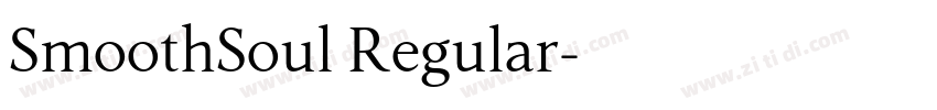 SmoothSoul Regular字体转换